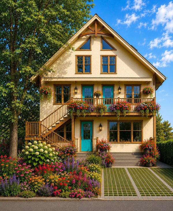 Montclair 4plex architectural rendering