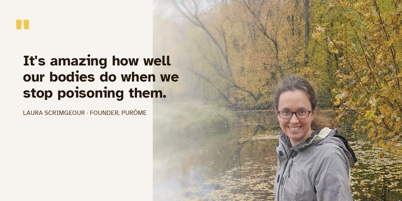 Pull-quote card — Laura Scrimgeour